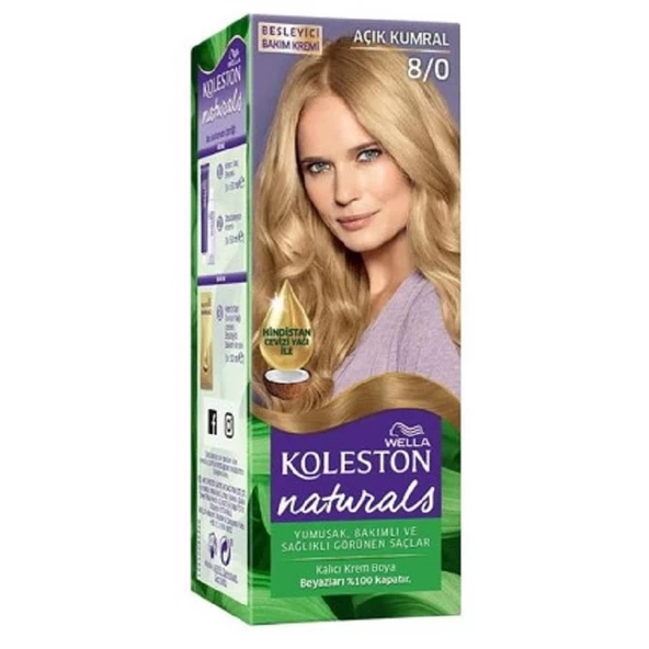 Koleston Naturals Boya 8/0 Açik Kumral ürün görseli 1