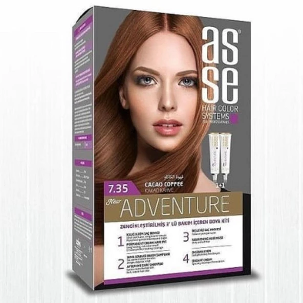 Asse Hair Color System Saç Boyası Kakao Kahve No: 7.35 ürün görseli 1