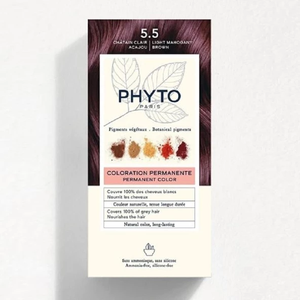 Phyto Color Saç Boyası - 5.5 Açık Kestane Akaju ürün görseli 1