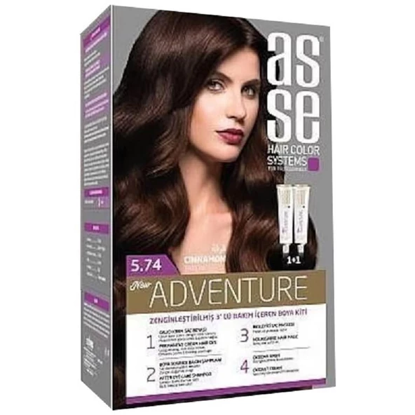 Asse Hair Color System Saç Boyası Tarçın No: 5.74 ürün görseli 1