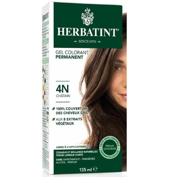 Herbatint Bitkisel Saç Boyası 4N Chestnut Kestane150 ml - Resim 2