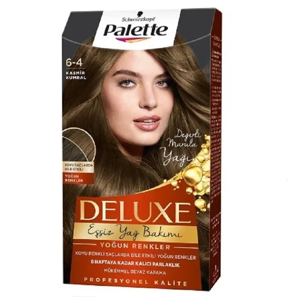 Palette Saç Boyası Delüx Eşsiz Yağ Bakımı 6 - 4 Kaşmir Kumral 50 ml ürün görseli 1