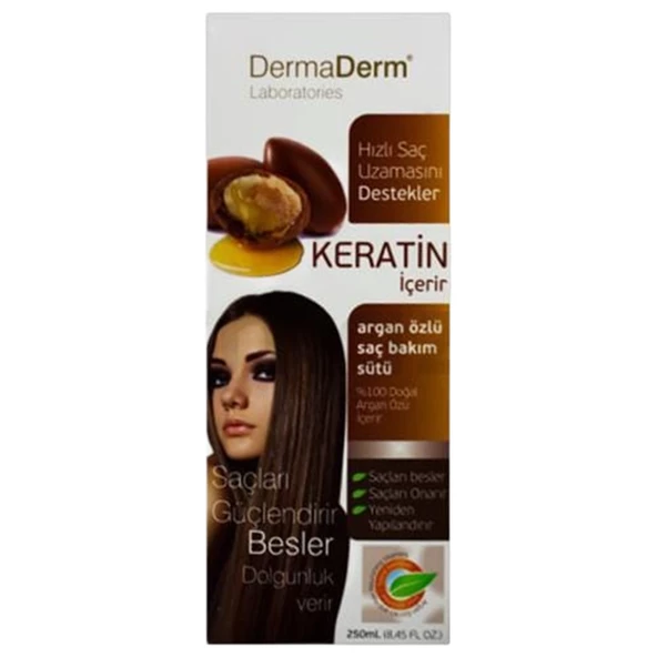 Dermaderm Argan Özlü Saç Bakım Sütü 250 ml ürün görseli 1