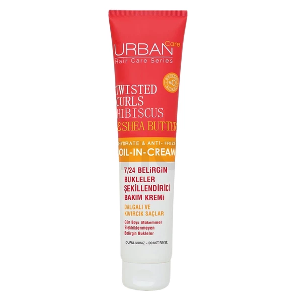 Urban Care Curl Hibiscus Water & Shea Butter Durulanmayan Krem 175 ml ürün görseli 1