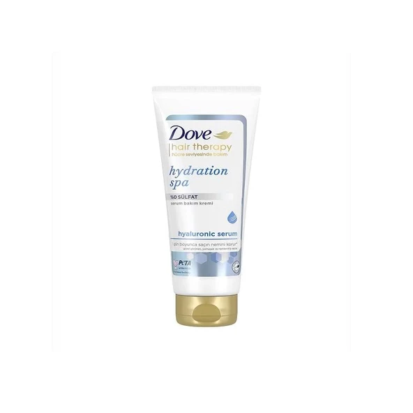 Dove Hair Therapy Serum Saç Bakım Kremi Hydration Spa %0 Sülfat 170 ml ürün görseli 1