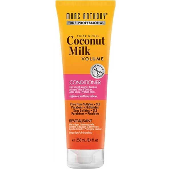 Marc Anthony İnce Telli Saçlar için Dolgunlaştırıcı & Kalınlaştırıcı Coconut Milk Bakım Kremi 250 ml ürün görseli 1