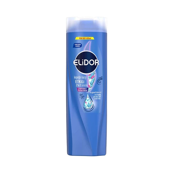 Elidor Superblend Kepeğe Karşi Etkili 2'si 1 Arada Şampuan & Bakım Kremi 400 ml ürün görseli 1