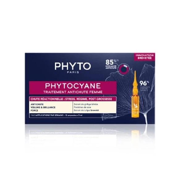 Phyto Phytocyane Women Dökülme Karşıtı Serum Ampul 12'li 5 ml ürün görseli 1