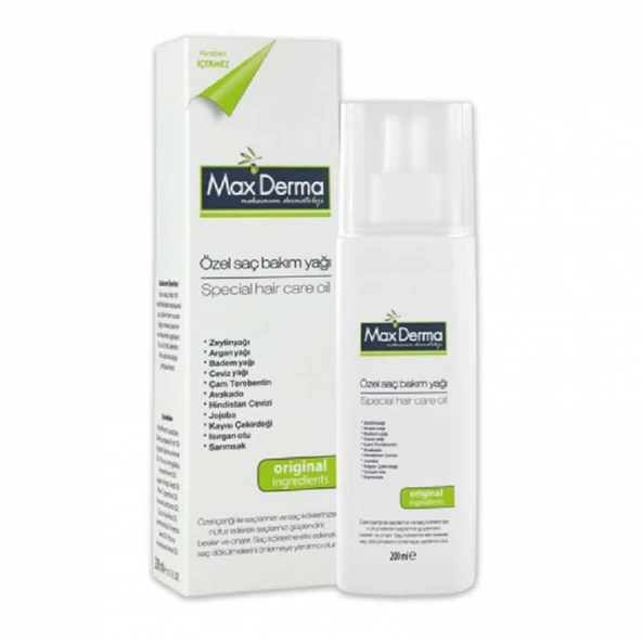 Maxderma Saç Bakım Yağı 200 ml - Resim 2