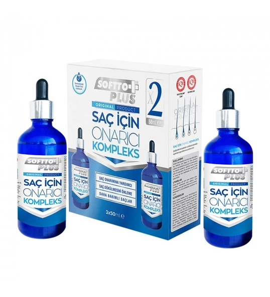 Softto Plus Saç Onarıcı Kompleks Serum 50 ml + 50 ml Hediye ürün görseli 1