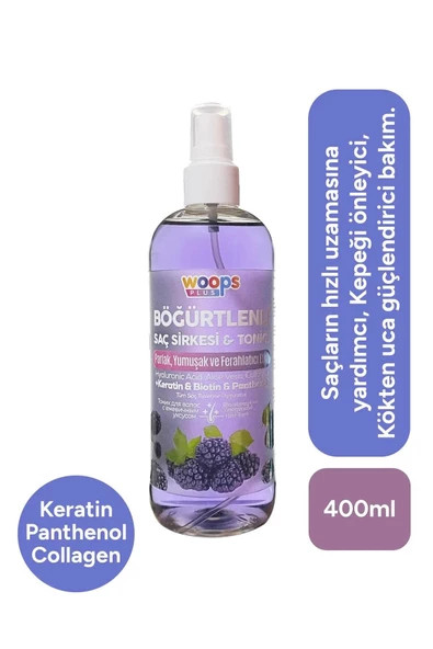 Woops Plus Böğürtlenli Saç Sirkesi & Toniği 400 ml ürün görseli 1