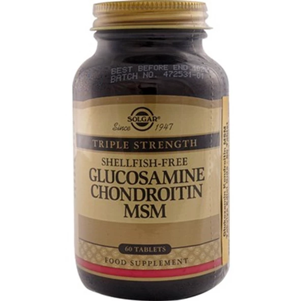 Solgar Glucosamine Chondroitin MSM 60 Tablet ürün görseli 1
