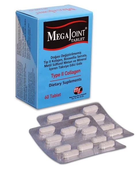 Mega-Farma Mega Joint Tip II Kolajen 60 Tablet ürün görseli 1