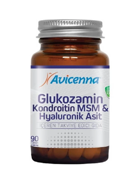 Avicenna Glukozamin Kondroitin MSM Hyaluronik Asit 90 Tablet ürün görseli 1