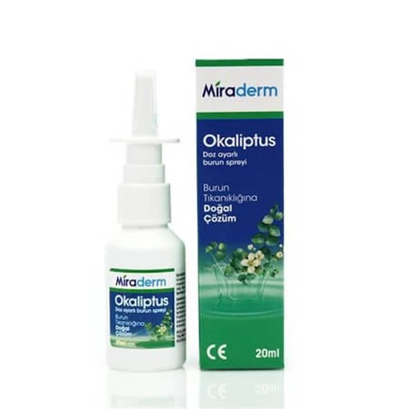 Miraderm Okaliptus Burun Spreyi 20 ml ürün görseli 1