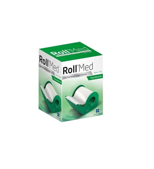 Roll Med Tıbbi Nonwoven Kağıt Flaster 5cm x 5m ürün görseli 1