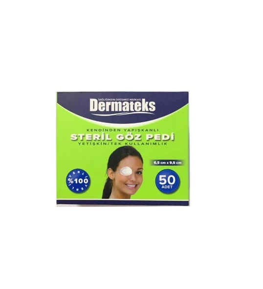 Dermateks Steril Göz Pedi Yetişkin 50'li ürün görseli 1