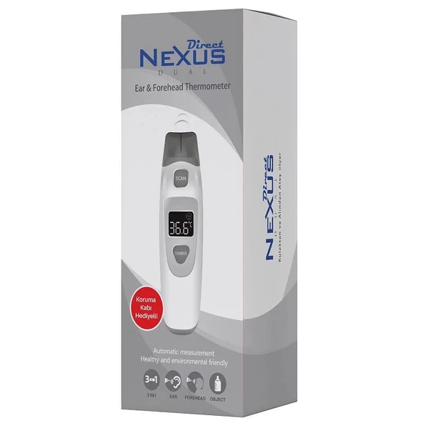 Direct Nexus Dual Kulaktan ve Alından Ateş Ölçer ürün görseli 1