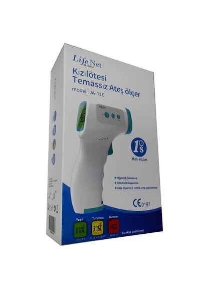 Life Net Temassız Ateş Ölçer JA/11C - Resim 3