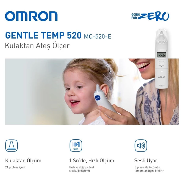 Omron MC-520 Kulaktan Ateş Ölçer - Resim 2