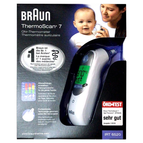 Braun ThermaScan 7 IRT 6520 Kulaktan Ölçer Dijital Termometre ürün görseli 1