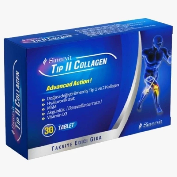 Sinervit Tip II Collagen 30 Tablet ürün görseli 1
