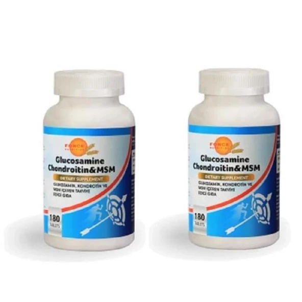 Force Nutrition Glucosamine Chondroitin & MSM 180 Tablet - 2 Adet ürün görseli 1