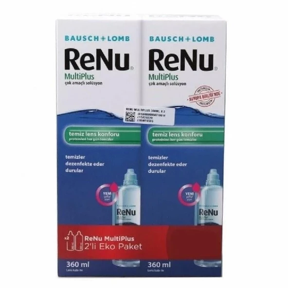 Renu Multiplus Lens Solüsyonu 360 ml 2'li (208 TL Etiketli) ürün görseli 1