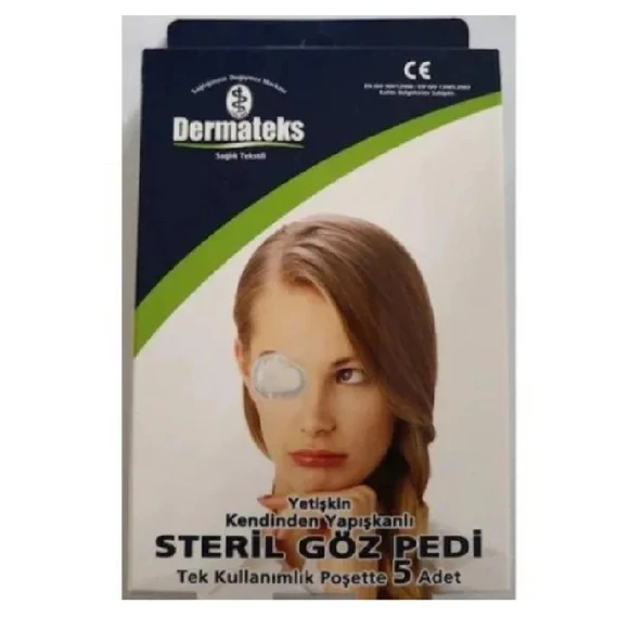 Dermateks Steril Göz Pedi Yetişkin 5'li ürün görseli 1