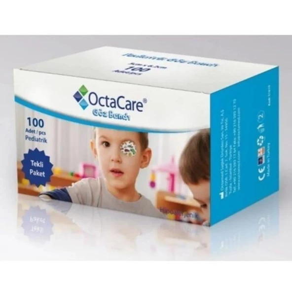 Octacare Çocuk Göz Pedi Erkek 100'lü ürün görseli 1