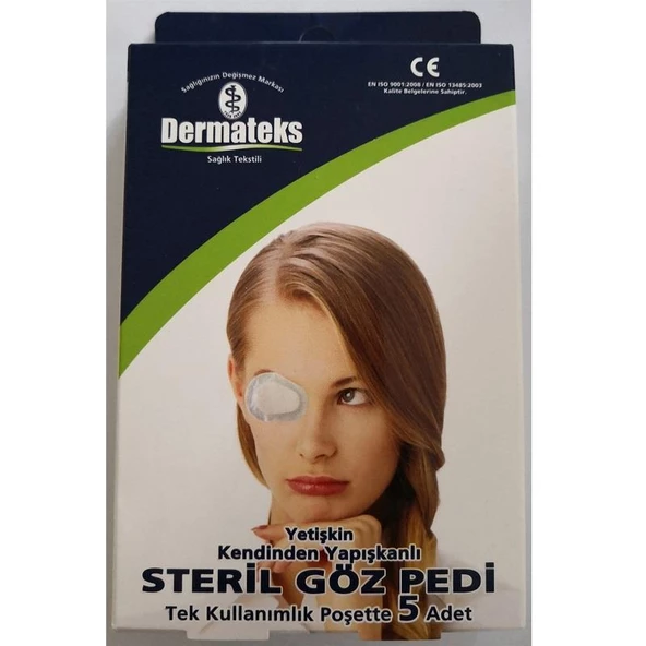 Dermateks Steril Göz Pedi Yetişkin 5'li ürün görseli 1