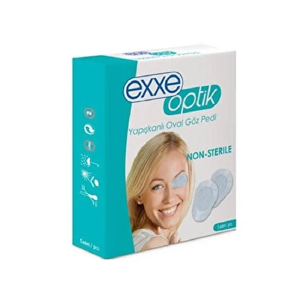 Exxe Optik Yapışkanlı Oval Göz Pedi Çocuk 5'li ürün görseli 1