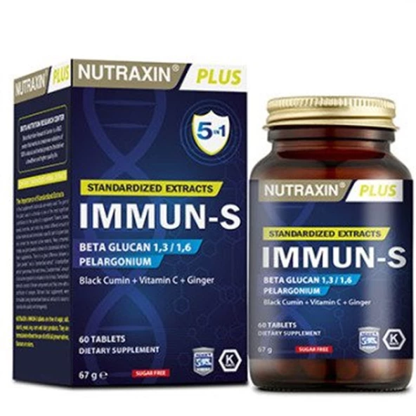 Nutraxin Immun-S 60 Tablet ürün görseli 1