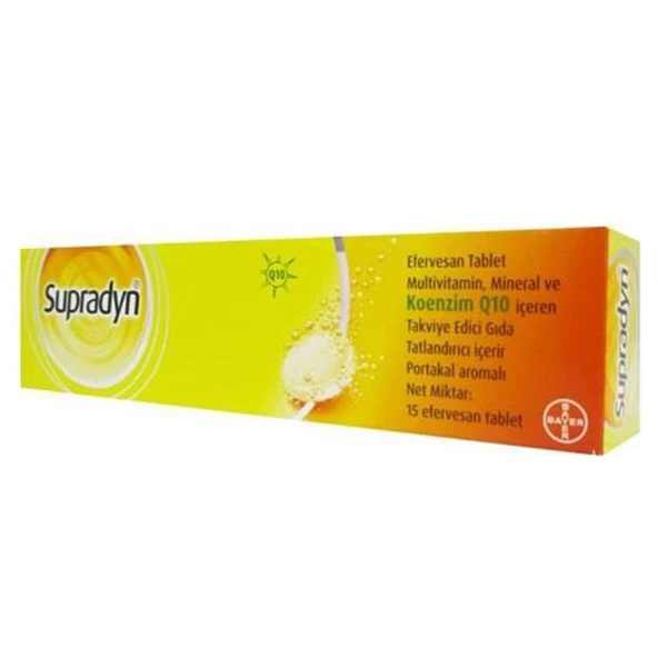 Supradyn Koenzim Q10 15 Efervesan Tablet ürün görseli 1
