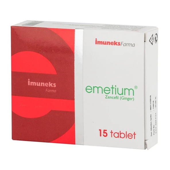 İmuneks Emetium 50 mg 15 Tablet ürün görseli 1