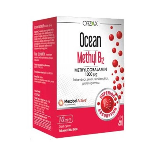 Ocean Methyl B12 Sprey 1000 mg 10 ml ürün görseli 1