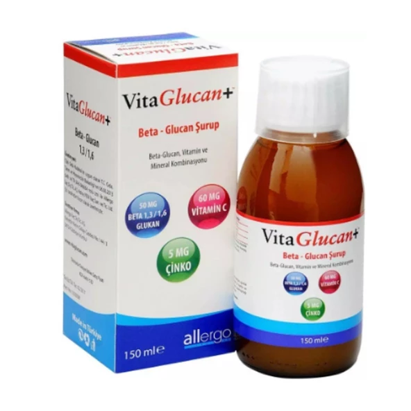 VitaGlucan Beta Glucan & C Vitamini Şurup 150 ml ürün görseli 1
