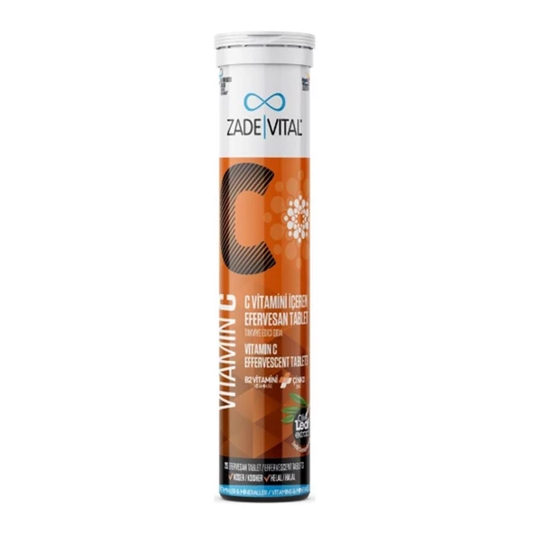 Zade Vital Vitamin C 20 Efervesan Tablet ürün görseli 1