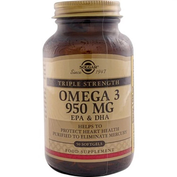 Solgar Omega-3 950 mg 50 Kapsül ürün görseli 1