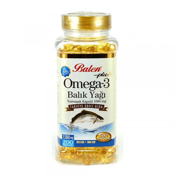 Balen Omega 3 Balık Yağı 1380 mg 200 Kapsül ürün görseli 1