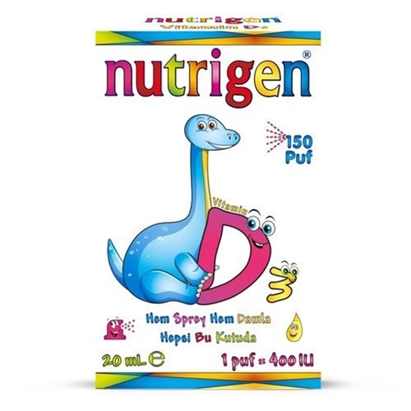 Nutrigen Vitamin D3 400 IU Sprey 20 ml ürün görseli 1