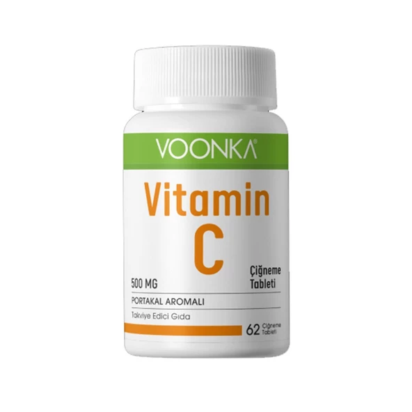 Voonka Vitamin-C Portakal Aromalı Takviye Edici Gıda 62 Tablet ürün görseli 1