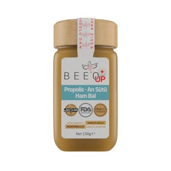 Bee'o Up Propolis+Ari Sütü+Ham Bal Yetiskin 190 Gr ürün görseli 1