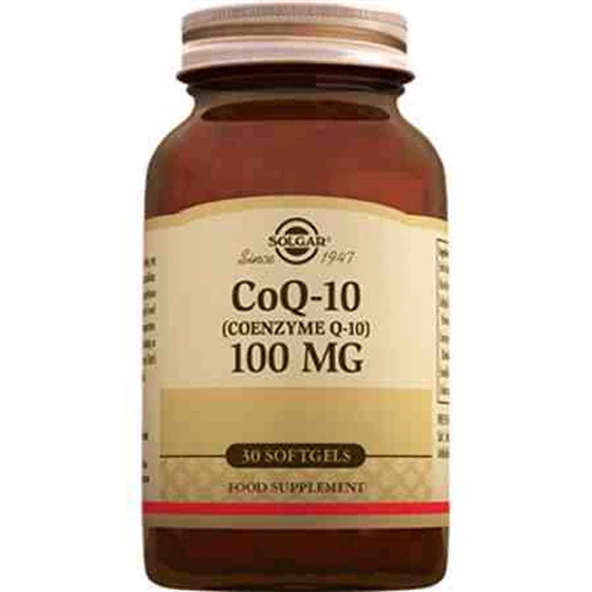 Solgar Coenzyme Q-10 100 mg 30 Softgel ürün görseli 1