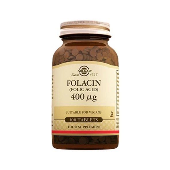 Solgar Folic Acid 400 mcg 100 Tablet ürün görseli 1