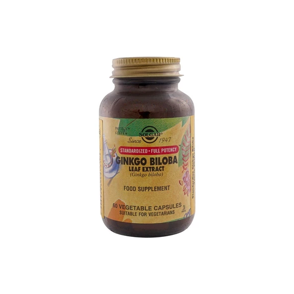 Solgar Ginkgo Biloba Leaf Extract 60 Kapsül ürün görseli 1