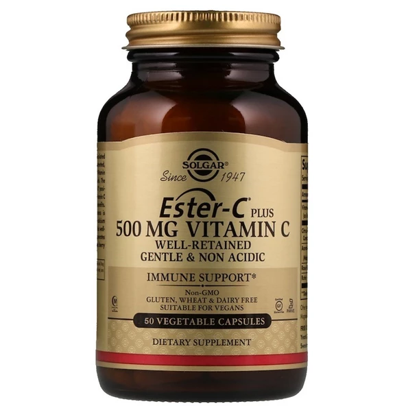 Solgar Ester-C Plus 500 mg 50 Vegetable Kapsül ürün görseli 1