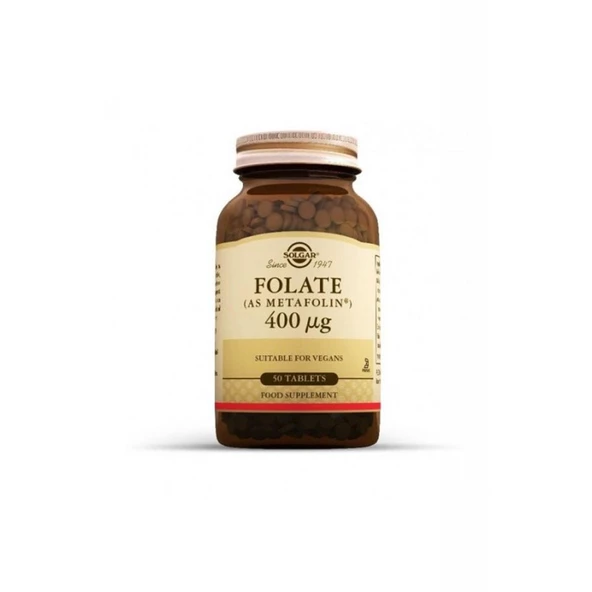 Solgar Folate 400 mg 50 Tablet ürün görseli 1