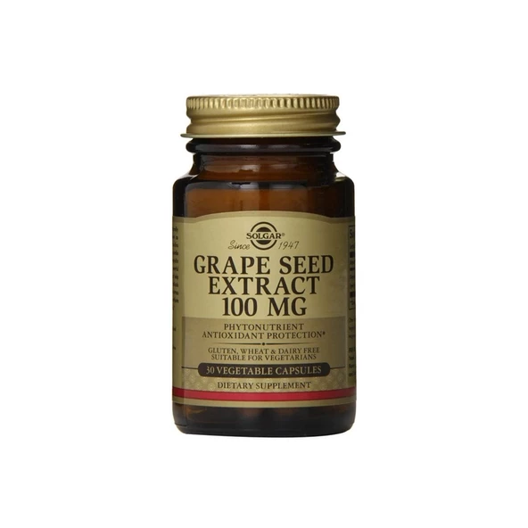 Solgar Grape Seed Extract 100 mg 30 Kapsül ürün görseli 1