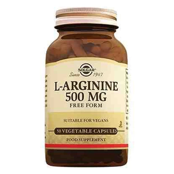 Solgar L-Arginine 500 mg 50 Kapsül ürün görseli 1